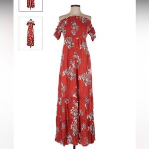 Off the shoulder maxi dress